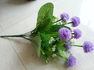【厂家批发仿真花 9头球菊 7色选人造塑胶花 义乌市场畅销绢花】价格,厂家,图片,人造仿真植物,普宁市南径信辉日用杂品商店-